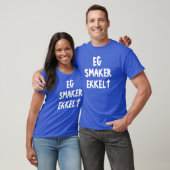 Ik smaak walgelijk in Noors blauw T-shirt (Unisex)
