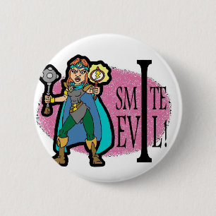 Ik smeer het aambeeld ronde button 5,7 cm