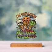 Ik Smelt Halloween Ijs Schedel Pomp Acryl Bord (Neutraal)
