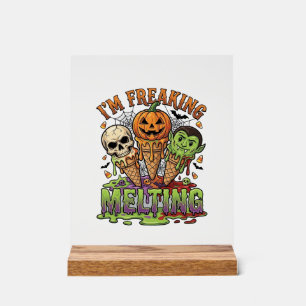 Ik Smelt Halloween Ijs Schedel Pomp Acryl Bord