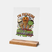 Ik Smelt Halloween Ijs Schedel Pomp Acryl Bord (Hoek)