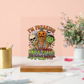 Ik Smelt Halloween Ijs Schedel Pomp Acryl Bord (Huwelijk)