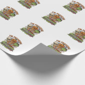 Ik Smelt Halloween Ijs Schedel Pomp Cadeaupapier (Hoek)