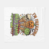 Ik Smelt Halloween Ijs Schedel Pomp Fleece Deken (Voorkant (Horizontaal))