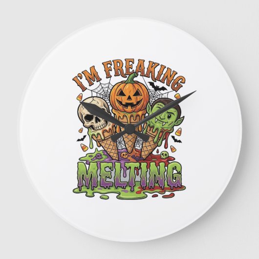 Ik Smelt Halloween Ijs Schedel Pomp Grote Klok (Voorkant)
