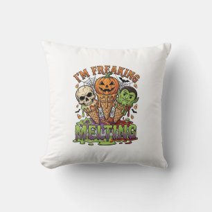Ik Smelt Halloween Ijs Schedel Pomp Kussen