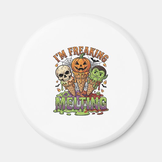 Ik Smelt Halloween Ijs Schedel Pomp Magneet (Voorkant)