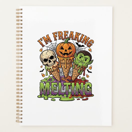 Ik Smelt Halloween Ijs Schedel Pomp Planner (Voorkant)