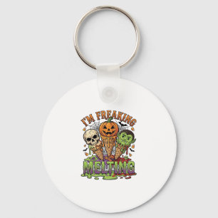 Ik Smelt Halloween Ijs Schedel Pomp Sleutelhanger