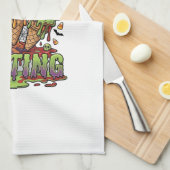 Ik Smelt Halloween Ijs Schedel Pomp Theedoek (Quarter Fold)