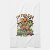 Ik Smelt Halloween Ijs Schedel Pomp Theedoek (Verticaal)
