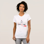 Ik smelt voor hete yoga t-shirt (Voorkant volledig)
