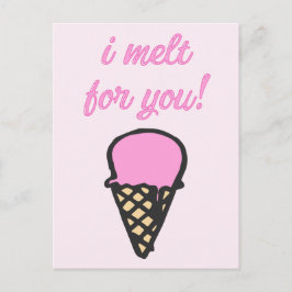 Ik smelt voor je - Romantische ijskap Briefkaart