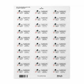 Ik smelt voor jou | Frosty Jolly Sneeuwman Kerstmi Etiket (Full Sheet)