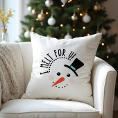 Ik smelt voor jou | Kerst van het Man Frosty Jolly Kussen