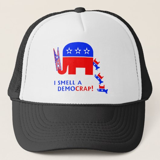 Ik smoel een democratie trucker pet (Voorkant)
