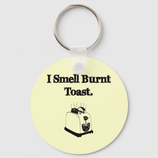 Ik smoel een verbrande toast sleutelhanger (Voorkant)