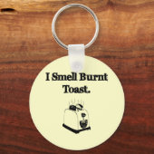 Ik smoel een verbrande toast sleutelhanger (Voorkant)