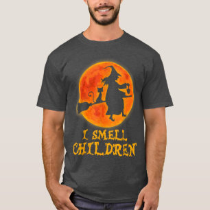 Ik smoel kinderen Halloween Costume Witch Black Ca T-shirt