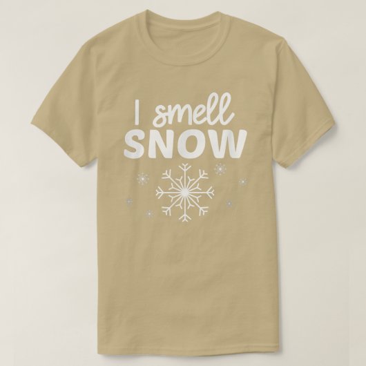 Ik smoel sneeuwwintersneeuwvlok Funny Snow Epert S T-shirt (Design voorkant)