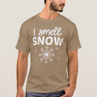 Ik smoel sneeuwwintersneeuwvlok Funny Snow Epert S T-shirt