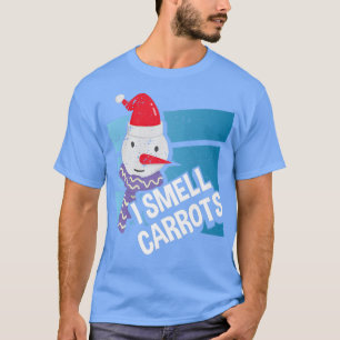 Ik smoel wortelt Funny Snowman Snow Winter Chri T-shirt