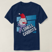 Ik smoel wortelt Funny Snowman Snow Winter Chri T-shirt (Design voorkant)