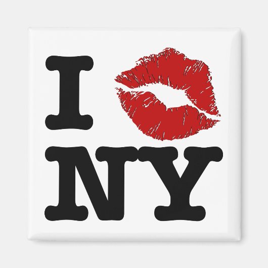 Ik "smooch" New York magneten (Voorkant)