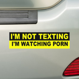 IK SMS NIET BUMPERSTICKER