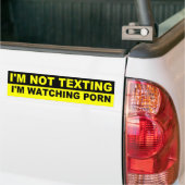 IK SMS NIET BUMPERSTICKER (Op Truck)