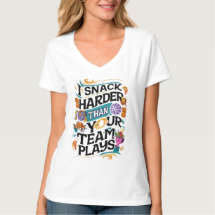 IK SNACK HARDER DAN JE TEAM SPEELT T-SHIRT