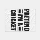 Ik snack harder dan jouw team grappige cricket spe fleece deken (Voorkant (Horizontaal))
