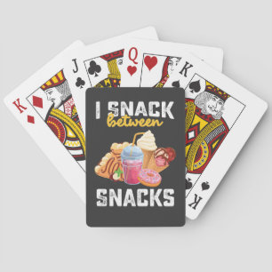Ik snack tussen snacks eten lieve liefhebbers pokerkaarten