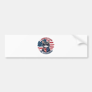 Ik snap de opdracht Harris Walz kattenvrouw  Bumpersticker