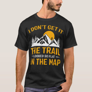 Ik snap het niet Het pad leek zo vlak op de T-shirt