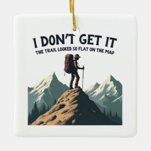 Ik snap het niet Het pad leek zo vlak Wandelen Keramisch Ornament