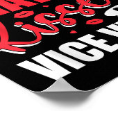 Ik snap kusjes en versterkers; vice versa grappig  poster (Hoek)