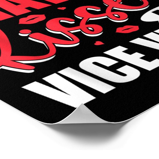 Ik snap kusjes en versterkers; vice versa grappig  poster (Hoek)