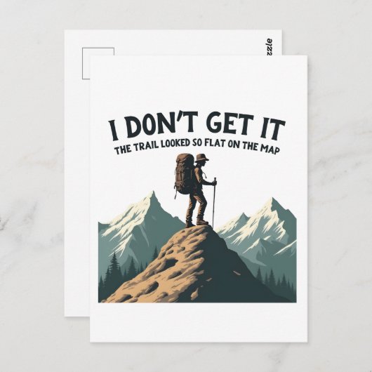 Ik snap niet dat het pad er zo plat uitzag briefkaart (Voorkant / Achterkant)