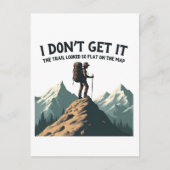 Ik snap niet dat het pad er zo plat uitzag briefkaart (Voorkant)