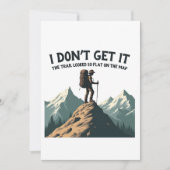 Ik snap niet dat het pad er zo plat uitzag kaart (Voorkant)