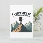 Ik snap niet dat het pad er zo plat uitzag kaart (Staand voorkant)