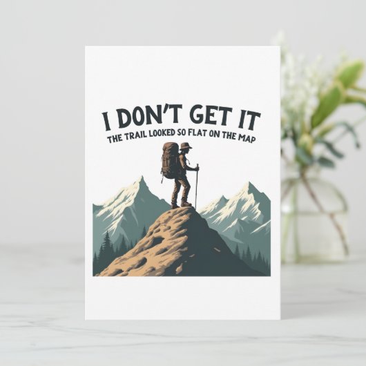 Ik snap niet dat het pad er zo plat uitzag kaart (Staand voorkant)