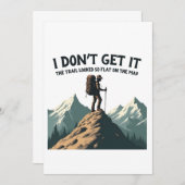 Ik snap niet dat het pad er zo plat uitzag kaart (Voorkant / Achterkant)