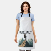 Ik snap niet dat het pad er zo plat uitzag schort (Gedragen)