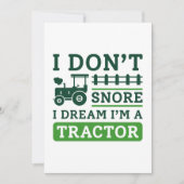 Ik snap niet dat ik droomde dat ik een trekker ben bedankkaart (Voorkant)