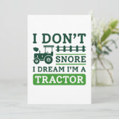 Ik snap niet dat ik droomde dat ik een trekker ben bedankkaart (Staand voorkant)