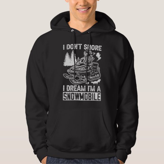 Ik snap niet dat ik een sneeuwmobiel grappig ben hoodie (Voorkant)