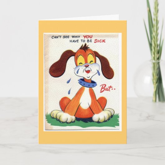 Ik snap niet waarom je ziek moet zijn.... maar kaart (Voorkant)