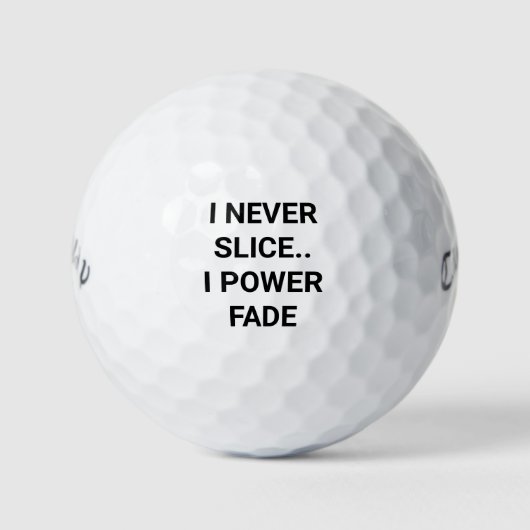 Ik snijd nooit Callaway Warbird golfballen (Voorkant)